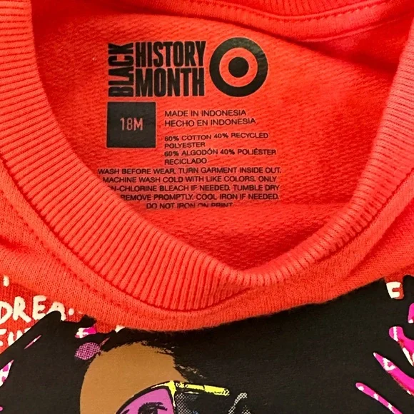 Black History Month Sweatshirt size 18 months new with tags - Picture 4 of 4
